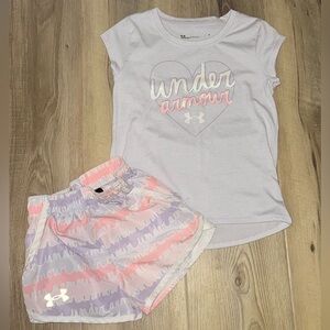 Under Armour Pastel T-Shirt and Shorts Set